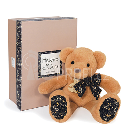 Doudou Histoire d´Ours Plyšový kamarád světle hnědý medvídek 25 cm