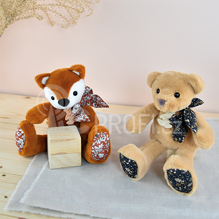 Doudou Histoire d´Ours Plyšový kamarád světle hnědý medvídek 25 cm