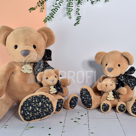 Doudou Histoire d´Ours Plyšový kamarád světle hnědý medvídek 40 cm