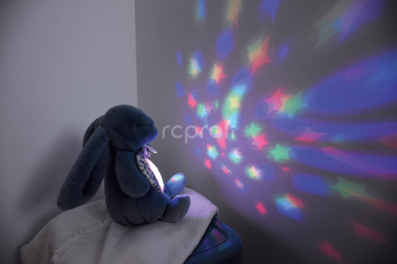 Doudou Hrací skříňka s projekcí Králíček bílý