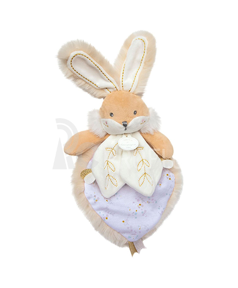 Doudou Hračka bílý kamarád králíček 24 cm