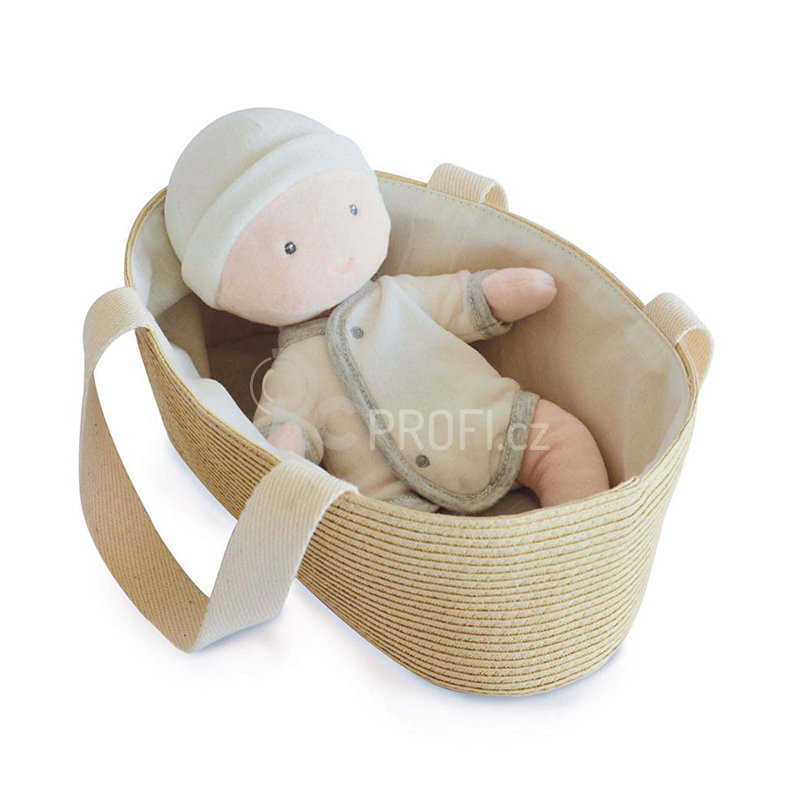 Doudou Julijou Panenka Pol v tašce do kočárku 28 cm