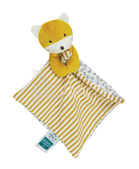 Doudou Liška s dečkou z  BIO bavlny 20 cm