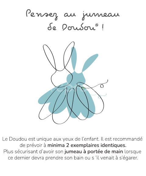 Doudou Můj malý medvídek 10 cm modrý