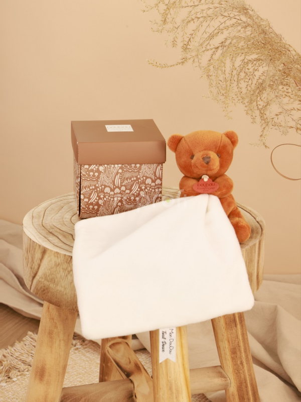 Doudou Můj malý medvídek 10 cm oranžový