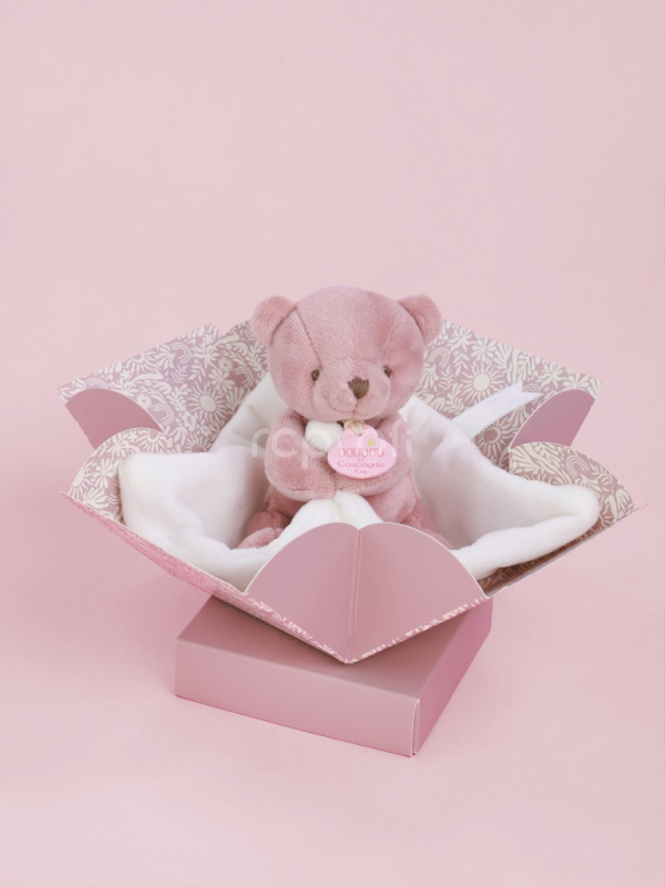 Doudou Můj malý medvídek 10 cm růžový