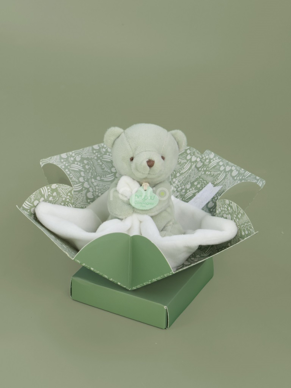 Doudou Můj malý medvídek 10 cm světle zelený