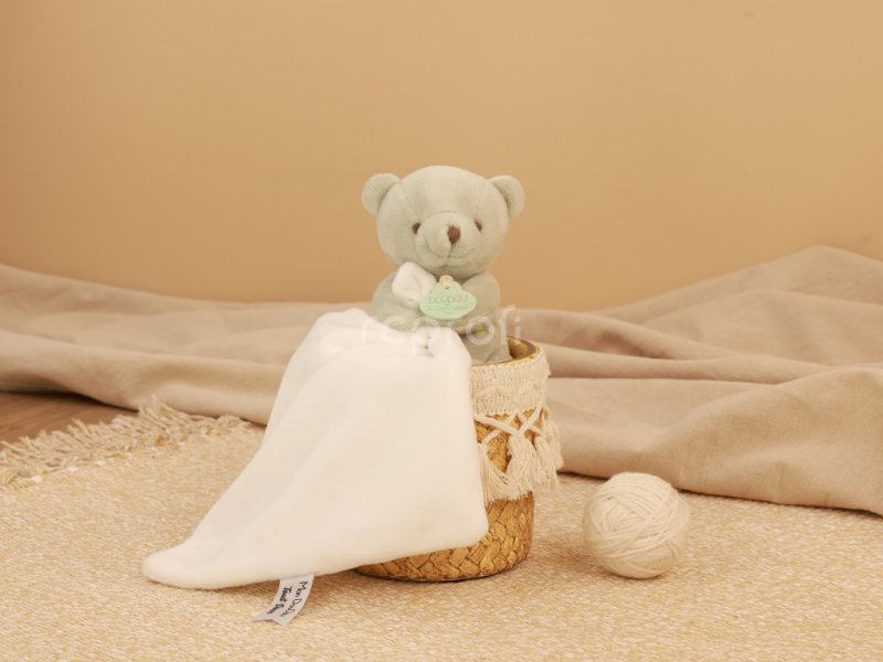 Doudou Můj malý medvídek 10 cm světle zelený