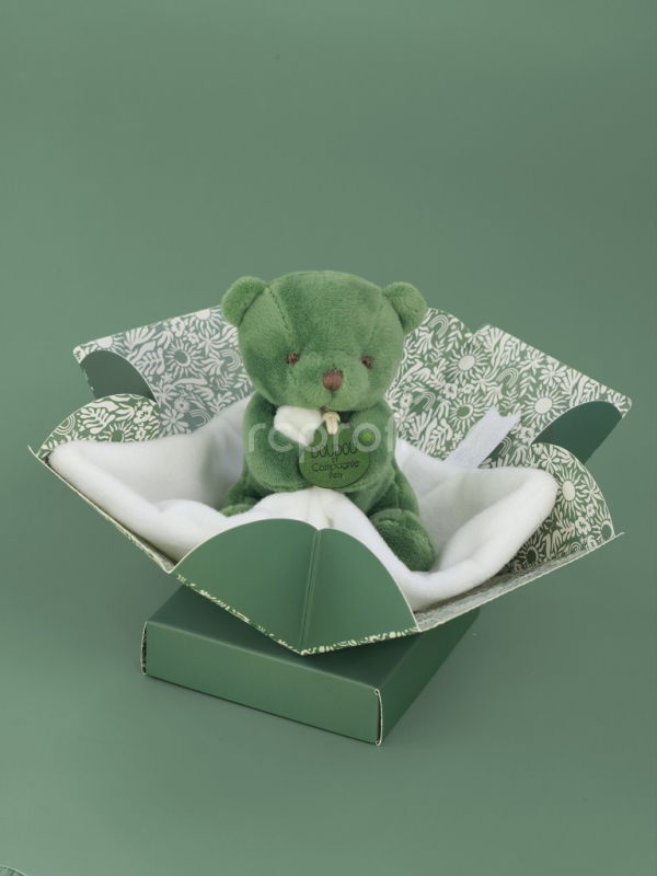 Doudou Můj malý medvídek 10 cm zelený