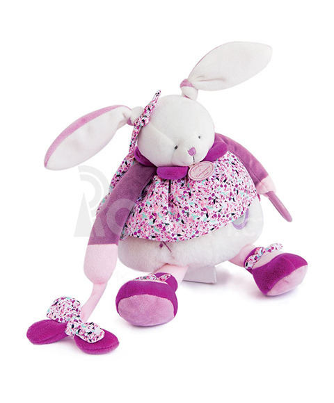 Doudou Plyšová hračka růžový králíček 30 cm