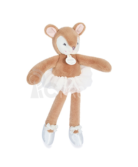 Doudou Plyšová hračka srnka hnědá balerína 30 cm