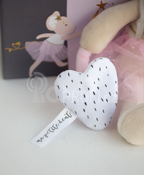 Doudou Plyšová myš Suzy v tutu sukýnce 19 cm