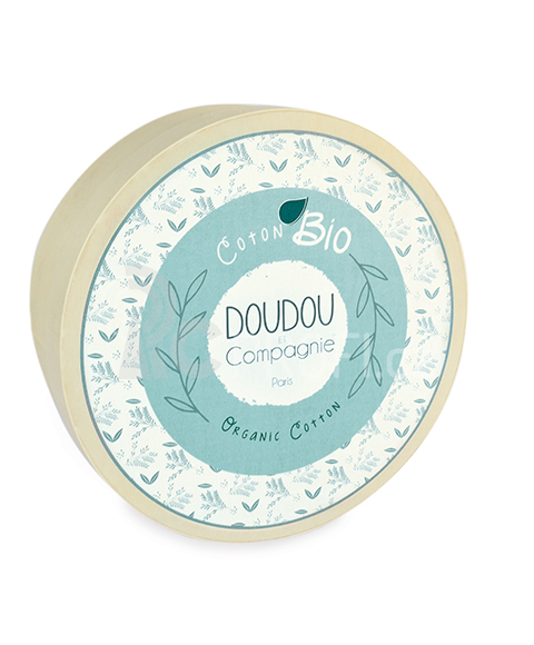 Doudou Plyšová myška s dečkou z  BIO bavlny 22 cm