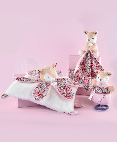 Doudou Plyšová srnka hrající melodii 20 cm