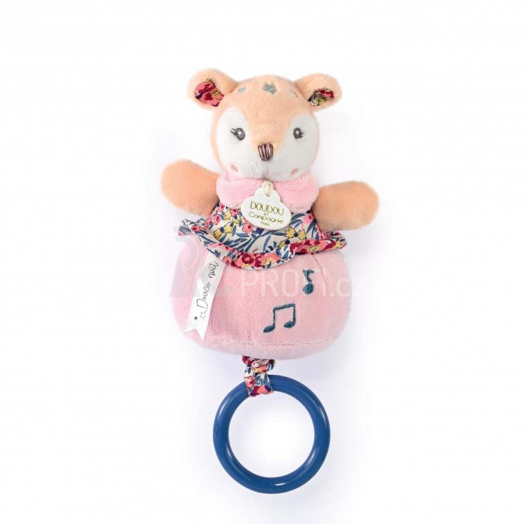 Doudou Plyšová srnka hrající melodii 20 cm