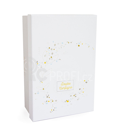 Doudou Plyšový králíček hrající melodii 20 cm bílý