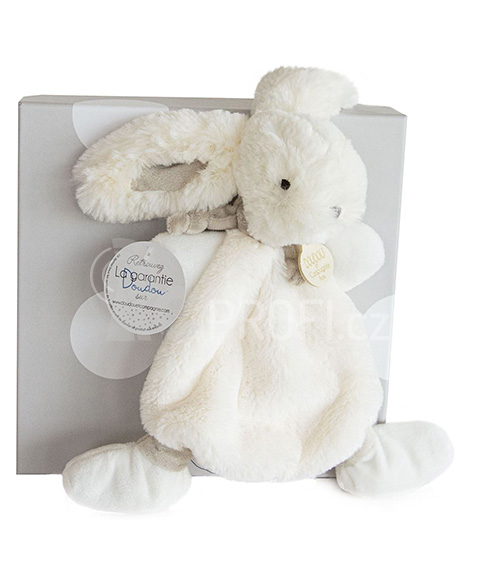 Doudou Plyšový králíček krémový 26 cm