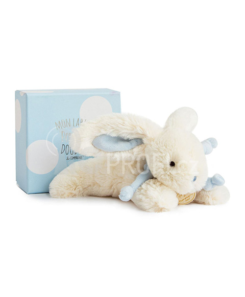 Doudou Plyšový králíček modrý 20 cm
