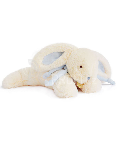 Doudou Plyšový králíček modrý 30 cm
