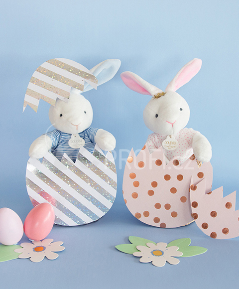 Doudou Plyšový králíček námořník 25 cm