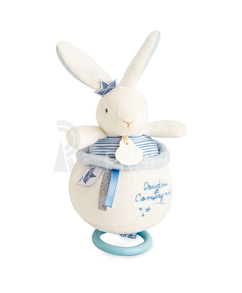 Doudou Plyšový králíček námořník hrající melodii 14 cm