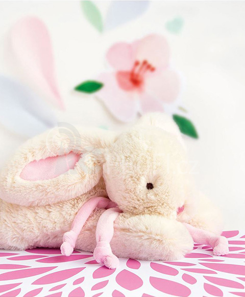 Doudou Plyšový králíček pink 30 cm