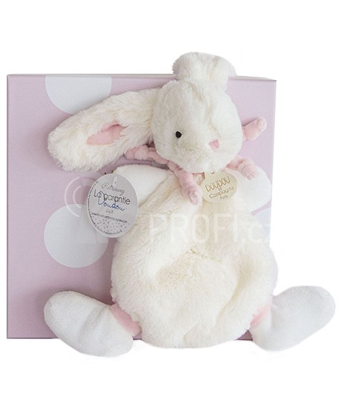 Doudou Plyšový králíček růžový 26 cm