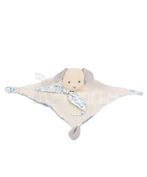 Doudou Plyšový králíček s béžovou dečkou z  BIO bavlny 25 cm