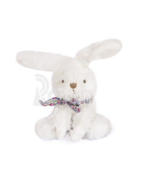 Doudou Plyšový králíček s šátkem 12 cm
