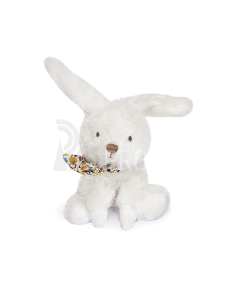 Doudou Plyšový králíček s šátkem 12 cm