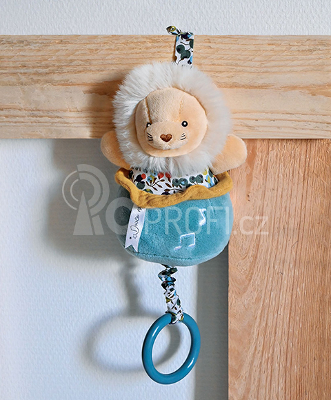 Doudou Plyšový lvíček hrající melodii 20 cm