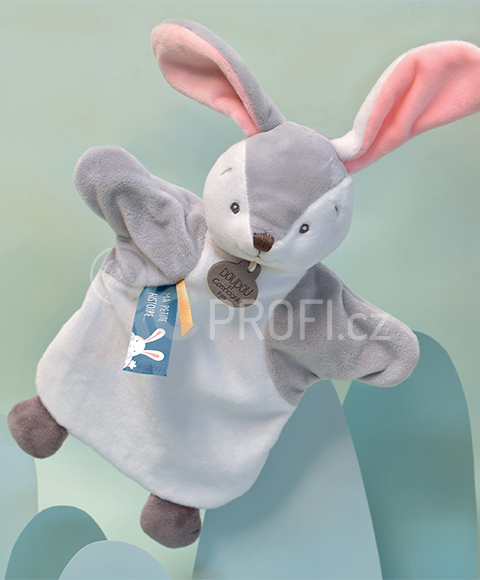 Doudou Plyšový maňásek králíček 25 cm