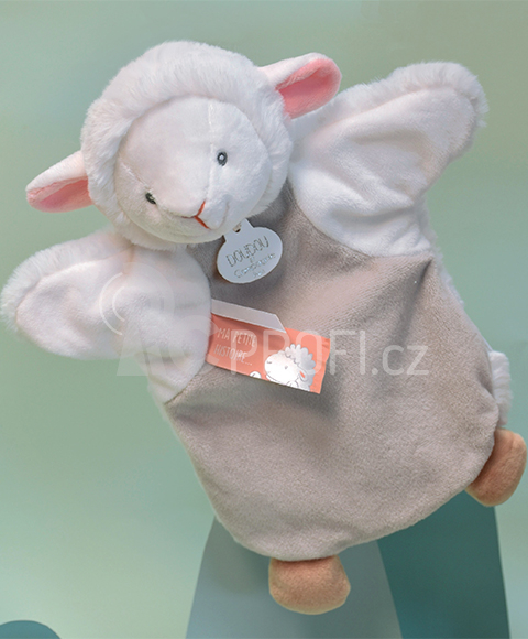 Doudou Plyšový maňásek ovečka 25 cm