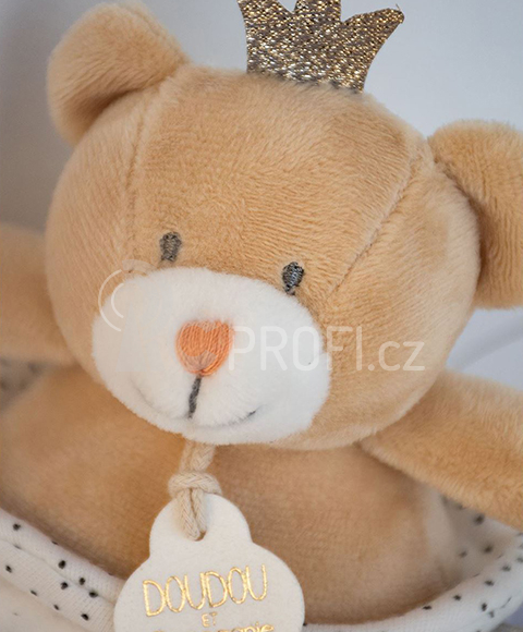 Doudou Plyšový medvídek hrající melodii 14 cm