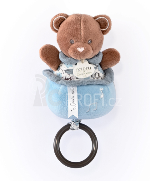 Doudou Plyšový medvídek hrající melodii 20 cm