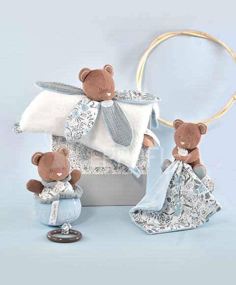 Doudou Plyšový medvídek hrající melodii 20 cm