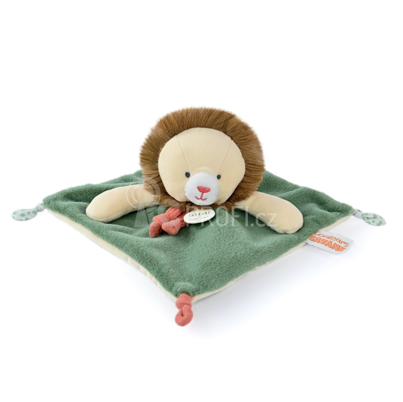 Doudou Plyšový muchláček lev Couleurs Savane 25 cm