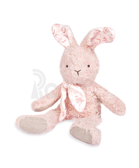Doudou Růžový plyšový králík z  BIO bavlny 25 cm
