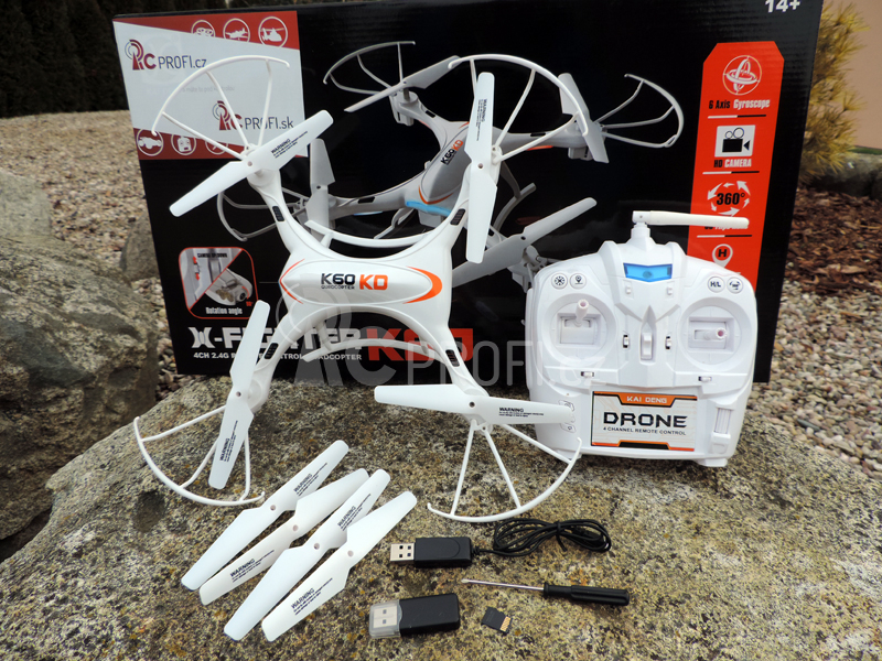 RC dron KD-60 s HD kamerou a gimbalem