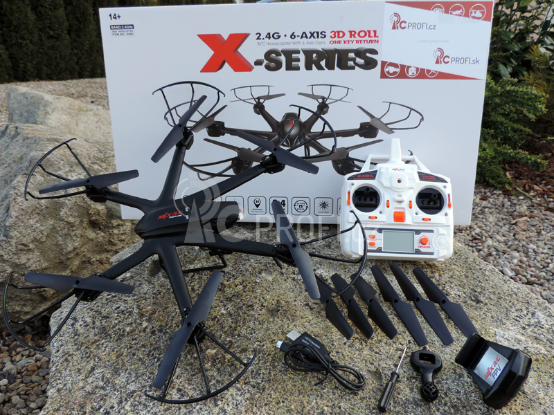 Dron MJX X600 HEXA s FPV, černá