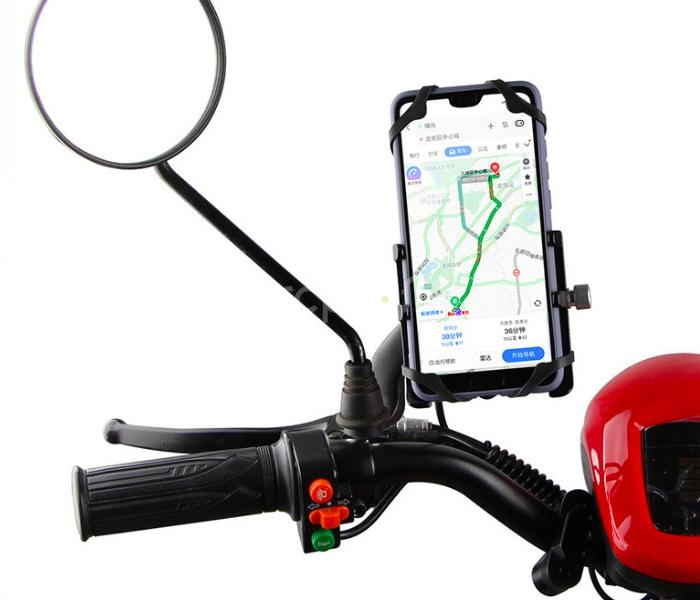 Držák smartphonu z hliníkové slitiny na kola vč. nabíječ