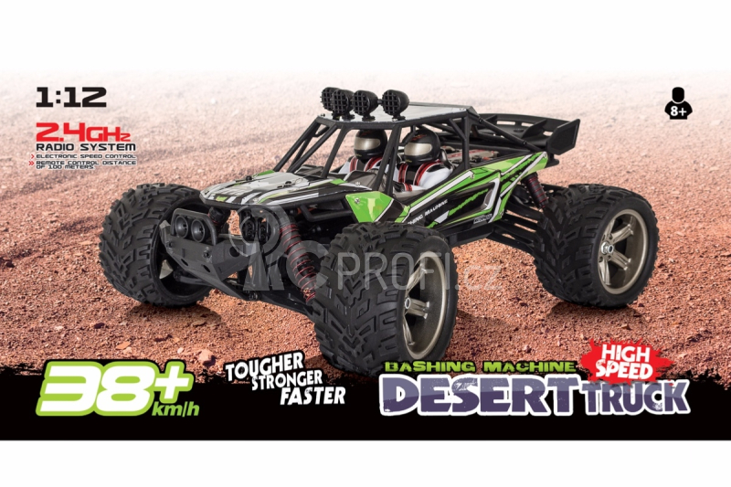 RC auto DT-12 NEO elektro Offroad písečná BUGGY, zelená