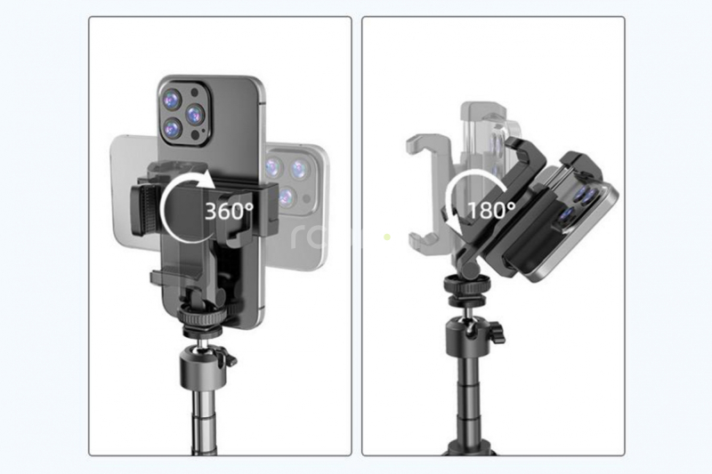 Dual Phone Holder with Cold Shoe Mount