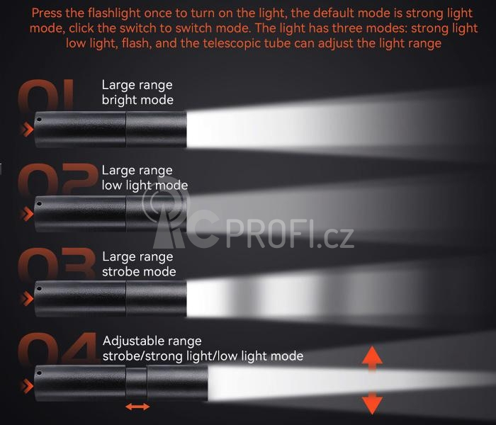 Dvě LED světla s podvozkem pro DJI MINI 3 Pro