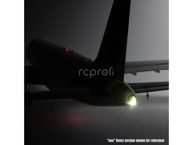 E-flite Airbus A320neo EDF AS3X+ SAFE Select BNF Basic bílý