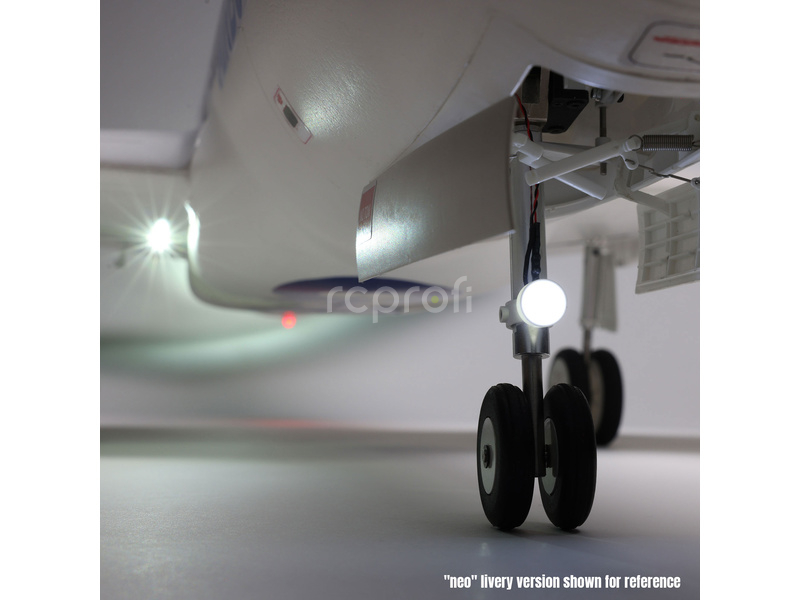 E-flite Airbus A320neo EDF AS3X+ SAFE Select BNF Basic bílý