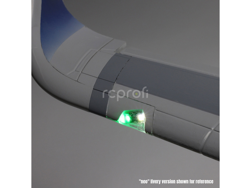 E-flite Airbus A320neo EDF AS3X+ SAFE Select BNF Basic bílý