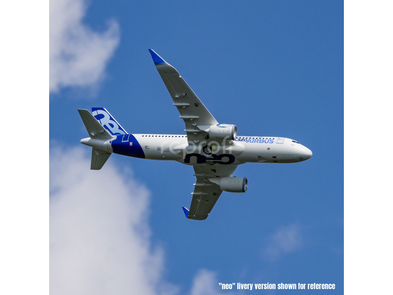 E-flite Airbus A320neo EDF AS3X+ SAFE Select BNF Basic bílý