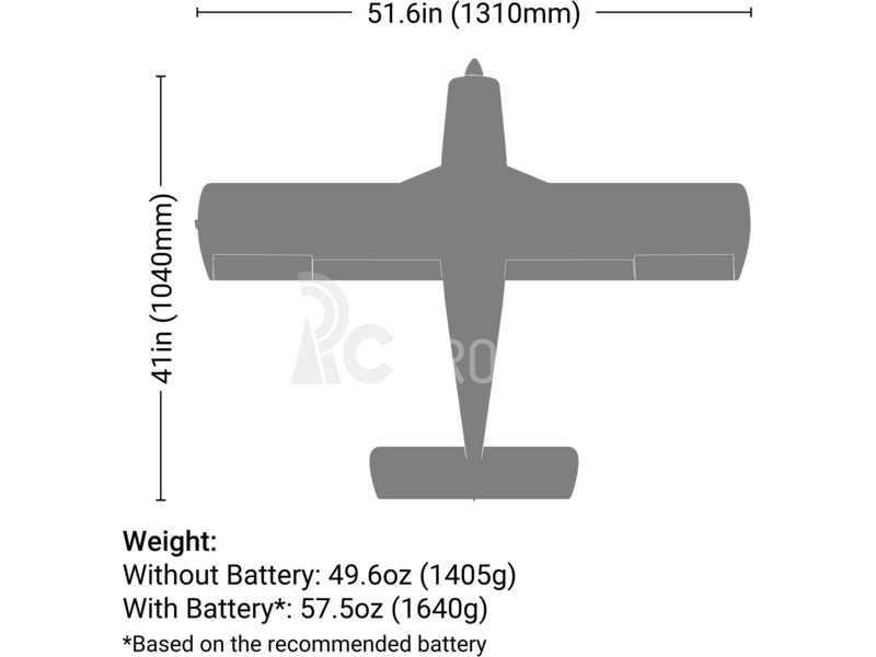 RC letadlo E-flite Cherokee 1.3m PNP