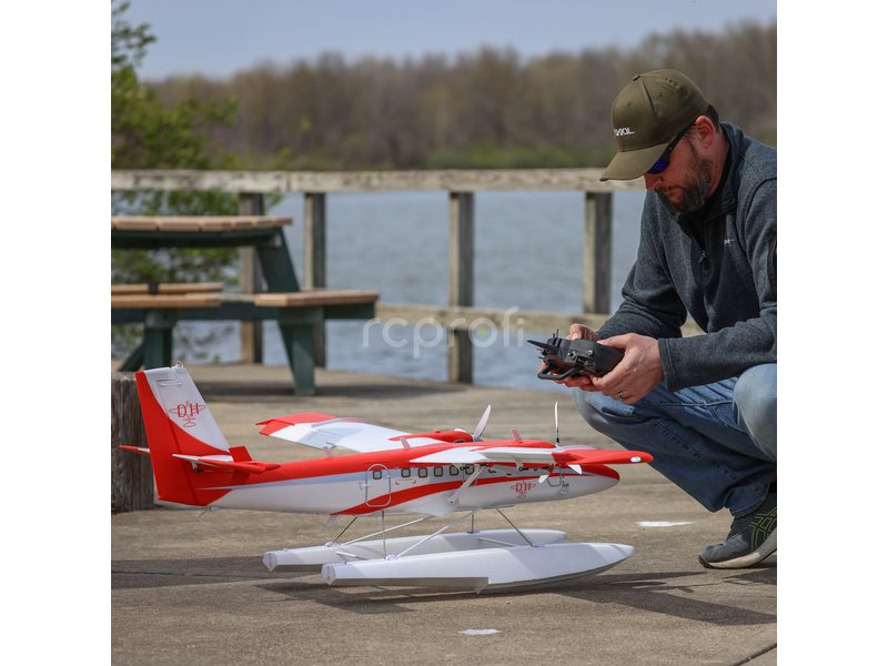 RC letadlo E-flite DHC-6 Twin Otter 1.4m AS3X+ SAFE Select BNF Basic, plováky